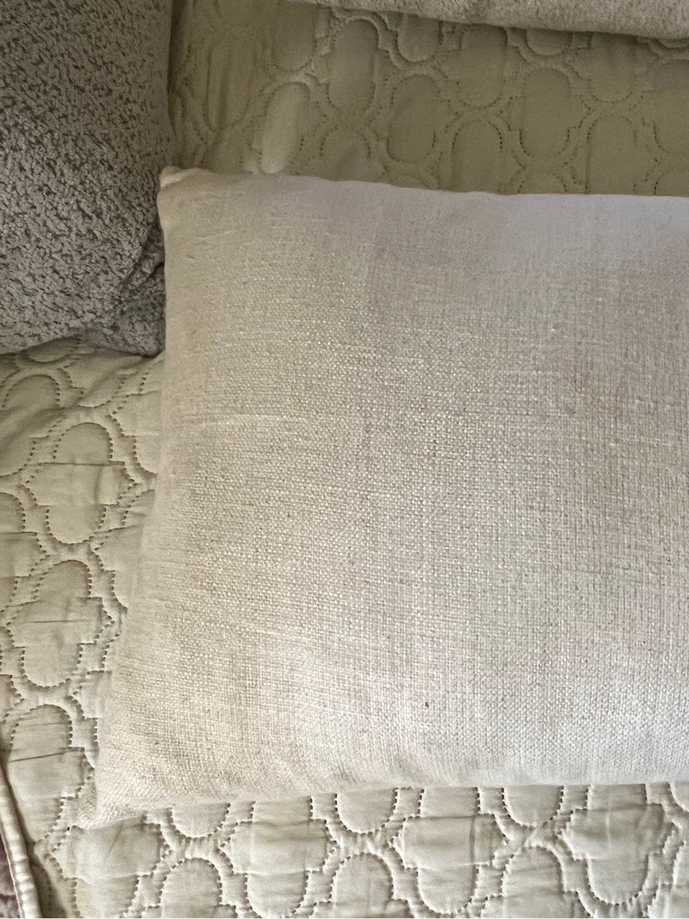 Pottery Barn Cream Accent Pillow with Black Text “Serendipity……” - Picture 5 of 12
